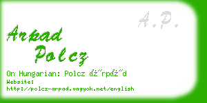 arpad polcz business card